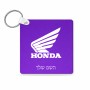 מחזיק מפתחות בצורת ריבוע בעיצוב אישי עם השם שלך בעיצוב הונדה גודל המחזיק 5 × 5 ס"מ