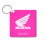 מחזיק מפתחות בצורת ריבוע בעיצוב אישי עם השם שלך בעיצוב הונדה גודל המחזיק 5 × 5 ס"מ