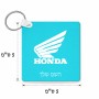 מחזיק מפתחות בצורת ריבוע בעיצוב אישי עם השם שלך בעיצוב הונדה גודל המחזיק 5 × 5 ס"מ