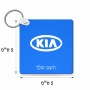 מחזיק מפתחות בצורת ריבוע בעיצוב אישי עם השם שלך בעיצוב קיה גודל המחזיק 5 × 5 ס"מ