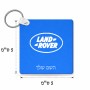 מחזיק מפתחות בצורת ריבוע בעיצוב אישי עם השם שלך בעיצוב לנד רובר גודל המחזיק 5 × 5 ס"מ
