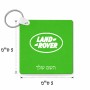 מחזיק מפתחות בצורת ריבוע בעיצוב אישי עם השם שלך בעיצוב לנד רובר גודל המחזיק 5 × 5 ס"מ
