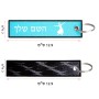 תווית סימון תיקים \ צרור מפתחות בעיצוב אישי עם השם שלך בעיצוב בלרינה גודל התווית 12.9 × 3 ס"מ