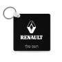 מחזיק מפתחות בצורת ריבוע בעיצוב אישי עם השם שלך בעיצוב רנו גודל המחזיק 5 × 5 ס"מ
