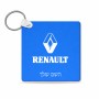 מחזיק מפתחות בצורת ריבוע בעיצוב אישי עם השם שלך בעיצוב רנו גודל המחזיק 5 × 5 ס"מ
