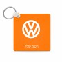 מחזיק מפתחות בצורת ריבוע בעיצוב אישי עם השם שלך בעיצוב פולקסווגן גודל המחזיק 5 × 5 ס"מ