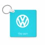 מחזיק מפתחות בצורת ריבוע בעיצוב אישי עם השם שלך בעיצוב פולקסווגן גודל המחזיק 5 × 5 ס"מ