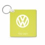 מחזיק מפתחות בצורת ריבוע בעיצוב אישי עם השם שלך בעיצוב פולקסווגן גודל המחזיק 5 × 5 ס"מ