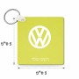 מחזיק מפתחות בצורת ריבוע בעיצוב אישי עם השם שלך בעיצוב פולקסווגן גודל המחזיק 5 × 5 ס"מ