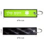 תווית סימון תיקים \ צרור מפתחות בעיצוב אישי עם השם שלך בעיצוב חובש גודל התווית 12.9 × 3 ס"מ