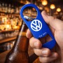 פותחן בקבוקים בעיצוב אישי עם השם שלך בעיצוב פולקסווגן גודל הפותחן 3.2 × 8.7 ס"מ