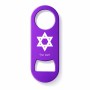 פותחן בקבוקים בעיצוב אישי עם השם שלך בעיצוב מגן דוד - מגן דוד - ישראל גודל הפותחן 3.2 × 8.7 ס"מ