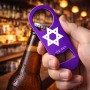 פותחן בקבוקים בעיצוב אישי עם השם שלך בעיצוב מגן דוד - מגן דוד - ישראל גודל הפותחן 3.2 × 8.7 ס"מ