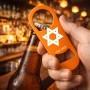 פותחן בקבוקים בעיצוב אישי עם השם שלך בעיצוב מגן דוד - מגן דוד - ישראל גודל הפותחן 3.2 × 8.7 ס"מ