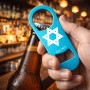 פותחן בקבוקים בעיצוב אישי עם השם שלך בעיצוב מגן דוד - מגן דוד - ישראל גודל הפותחן 3.2 × 8.7 ס"מ
