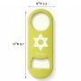פותחן בקבוקים בעיצוב אישי עם השם שלך בעיצוב מגן דוד - מגן דוד - ישראל גודל הפותחן 3.2 × 8.7 ס"מ