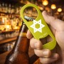 פותחן בקבוקים בעיצוב אישי עם השם שלך בעיצוב מגן דוד - מגן דוד - ישראל גודל הפותחן 3.2 × 8.7 ס"מ