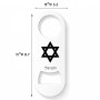 פותחן בקבוקים בעיצוב אישי עם השם שלך בעיצוב מגן דוד - מגן דוד - ישראל גודל הפותחן 3.2 × 8.7 ס"מ