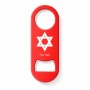 פותחן בקבוקים בעיצוב אישי עם השם שלך בעיצוב מגן דוד - מגן דוד - ישראל גודל הפותחן 3.2 × 8.7 ס"מ