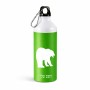 בקבוק מים ספורטיבי 500 מ"ל בעיצוב אישי עם השם שלך בעיצוב דוב גודל 19 × 7 ס"מ