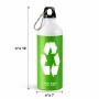 בקבוק מים ספורטיבי 500 מ"ל בעיצוב אישי עם השם שלך בעיצוב למחזר גודל 19 × 7 ס"מ