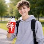 בקבוק מים ספורטיבי 500 מ"ל בעיצוב אישי עם השם שלך בעיצוב רקדן גודל 19 × 7 ס"מ