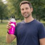 בקבוק מים ספורטיבי 500 מ"ל בעיצוב אישי עם השם שלך בעיצוב צניחה חופשית גודל 19 × 7 ס"מ