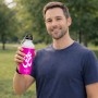 בקבוק מים ספורטיבי 500 מ"ל בעיצוב אישי עם השם שלך בעיצוב סמל אום גודל 19 × 7 ס"מ