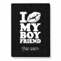 פאזל 80 חלקים בעיצוב אישי עם השם שלך בעיצוב נשקי את חבר שלי מידות הארנק 14 × 20 ס"מ