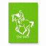 פאזל 80 חלקים בעיצוב אישי עם השם שלך בעיצוב רוכב סוסים 2 מידות הארנק 14 × 20 ס"מ
