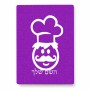 פאזל 80 חלקים בעיצוב אישי עם השם שלך בעיצוב שף מידות הארנק 14 × 20 ס"מ