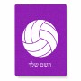 פאזל 80 חלקים בעיצוב אישי עם השם שלך בעיצוב כדור כדורעף מידות הארנק 14 × 20 ס"מ