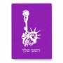 פאזל 80 חלקים בעיצוב אישי עם השם שלך בעיצוב פסל החירות מידות הארנק 14 × 20 ס"מ