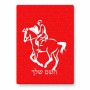 פאזל 80 חלקים בעיצוב אישי עם השם שלך בעיצוב רוכב סוסים 2 מידות הארנק 14 × 20 ס"מ