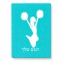 פאזל 80 חלקים בעיצוב אישי עם השם שלך בעיצוב מעודדת מידות הארנק 14 × 20 ס"מ