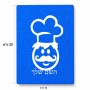 פאזל 80 חלקים בעיצוב אישי עם השם שלך בעיצוב שף מידות הארנק 14 × 20 ס"מ