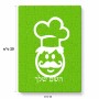 פאזל 80 חלקים בעיצוב אישי עם השם שלך בעיצוב שף מידות הארנק 14 × 20 ס"מ
