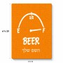 פאזל 80 חלקים בעיצוב אישי עם השם שלך בעיצוב מיכל של בירה מידות הארנק 14 × 20 ס"מ