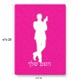 פאזל 80 חלקים בעיצוב אישי עם השם שלך בעיצוב ג'יימס בונד מידות הארנק 14 × 20 ס"מ