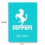פאזל 80 חלקים בעיצוב אישי עם השם שלך בעיצוב פרארי מידות הארנק 14 × 20 ס"מ