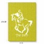 פאזל 80 חלקים בעיצוב אישי עם השם שלך בעיצוב רוכב סוסים 2 מידות הארנק 14 × 20 ס"מ