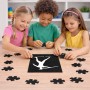 פאזל 80 חלקים בעיצוב אישי עם השם שלך בעיצוב זורק כידון מידות הארנק 14 × 20 ס"מ