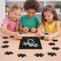 פאזל 80 חלקים בעיצוב אישי עם השם שלך בעיצוב כפות ידיים מידות הארנק 14 × 20 ס"מ