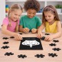 פאזל 80 חלקים בעיצוב אישי עם השם שלך בעיצוב כתר מלכותי מידות הארנק 14 × 20 ס"מ