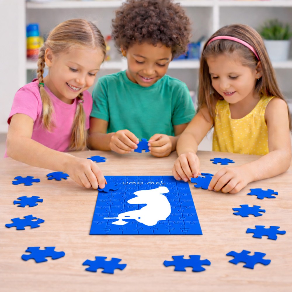 פאזל 80 חלקים בעיצוב אישי עם השם שלך בעיצוב שחקן כאב כדור מידות הארנק 14 × 20 ס"מ