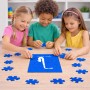 פאזל 80 חלקים בעיצוב אישי עם השם שלך בעיצוב סקסופון מידות הארנק 14 × 20 ס"מ