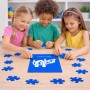 פאזל 80 חלקים בעיצוב אישי עם השם שלך בעיצוב מזלות - תאומים מידות הארנק 14 × 20 ס"מ