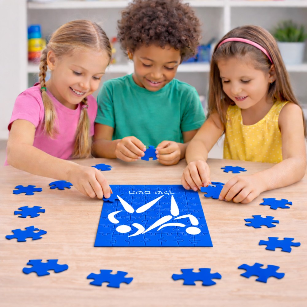 פאזל 80 חלקים בעיצוב אישי עם השם שלך בעיצוב לוחמים אולימפיים מידות הארנק 14 × 20 ס"מ