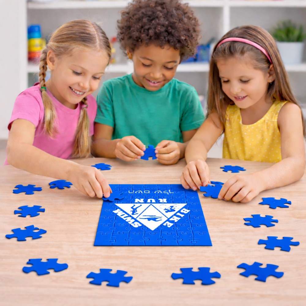 פאזל 80 חלקים בעיצוב אישי עם השם שלך בעיצוב טריאתלון מידות הארנק 14 × 20 ס"מ