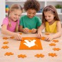 פאזל 80 חלקים בעיצוב אישי עם השם שלך בעיצוב הוקי שוערים מידות הארנק 14 × 20 ס"מ